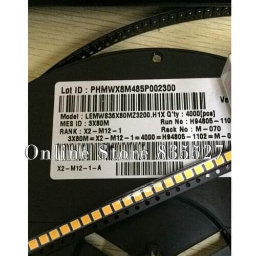 1000pcs/lot LED SMD 3030 warm white 6V double dual chip with zener diode LG LEMWS36X80MZ3200 LED light emitting diode