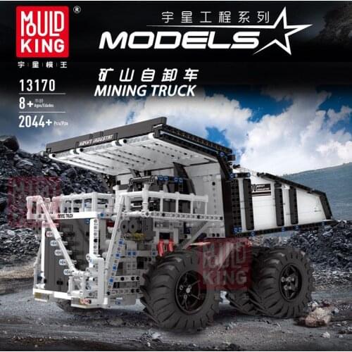 Mould King 13170 2005Pcs Tech 29699 Liebher Terex T284 Mining Excavator Dump Truck Car Model Building Blocks Bricks Toys Gift