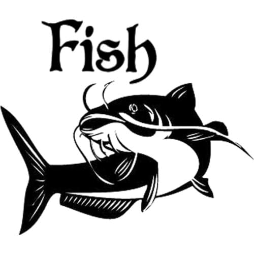 16.4*14cm Catfish Fish Animal Car Styling Motorcycle Stickers Decals Vinyl S4-0096