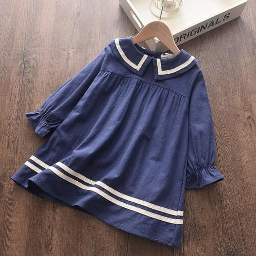 2021 New Spring Autumn Girls Dress Casual Solid Girl Kids Dress Fashion Children Costumes Party Outfits Cute Clothing 3 7Y