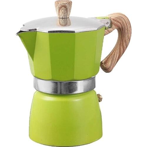 Aluminum Italian Moka Espresso Coffee Machine Filter Stove Pot 3 Cups
