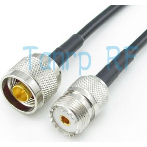 Free shipping!3FEET 1M N male plug to UHF female jack 100CM RG58 extension cable RF Pigtail coaxial jumper cable