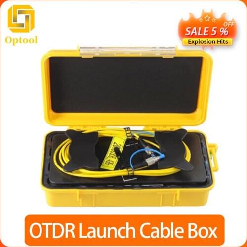 Fiber Optic OTDR Launch Cable Box SM 1310/1550nm 500M LC/UPC-SC/UPC Free Shipping
