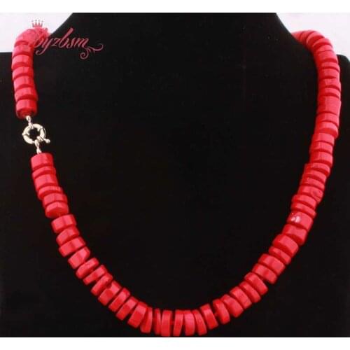 JBYZBSM Natural AA Grade Genuine Coral Beads Knot Chain Women Jewelry Choker Necklace Adjustable 17" Free Shipping