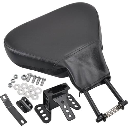 Black Adjustable Leather Rider Driver Backrest For Harley Touring Road King Street Road Glide 88-Up Motorcycles Accessories