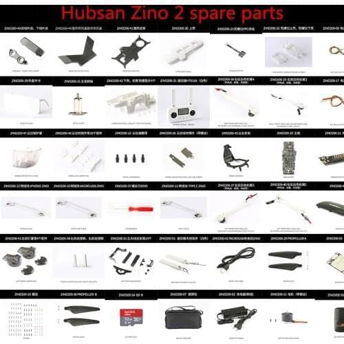 Hubsan Zino 2 Zino2 RC Drone Quadcopter Spare Parts shell cover remote control Shock ball Screws Tripod lampshade Gyro FPC etc 2