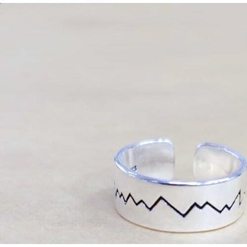 Miuoxion Retro Wave Sawtooth Ring Personality Fashion Punk Party Jewelry For Women Feature Namour Charm Gift All Seasons