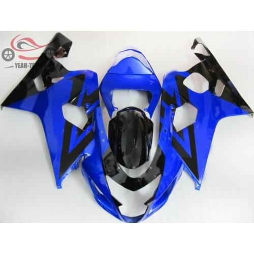 Motorcycle Chinese fairings set for Suzuki 2004 2005 GSXR750 K4 04 05 GSXR 600 750 blue ABS plastic fairing body repair parts