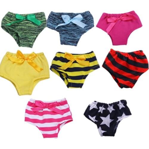 Doll Underwear Panties for 18 Inch Doll &43cm Born Baby Doll Daily Underwear Various