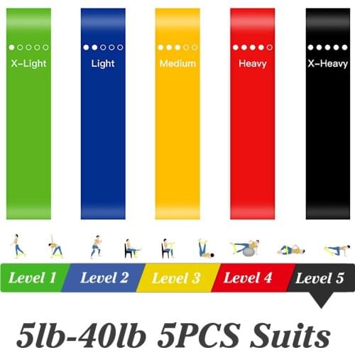 Training Fitness Band Gum Exercise Gym Strength Resistance Bands Pilates Sport Rubber Yoga Bands Crossfit Workout Equipment