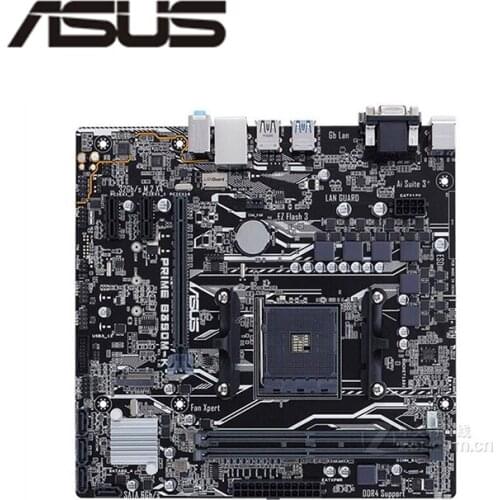 For ASUS PRIME B350M-K Motherboard Socket AM4 DDR4 For AMD B350M B350 Original Desktop Mainboard SATA III Used Mainboard