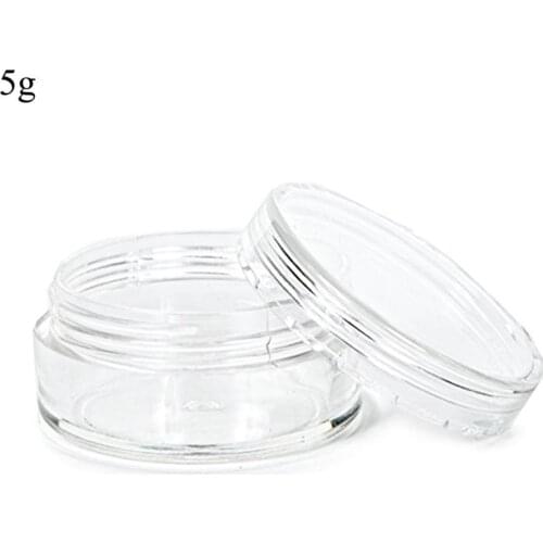 20PCS 5g Cream Jar Plastic Mini 5ml Cosmetic Empty Container Pot Small Sample Bottle Sub-bottling Vial