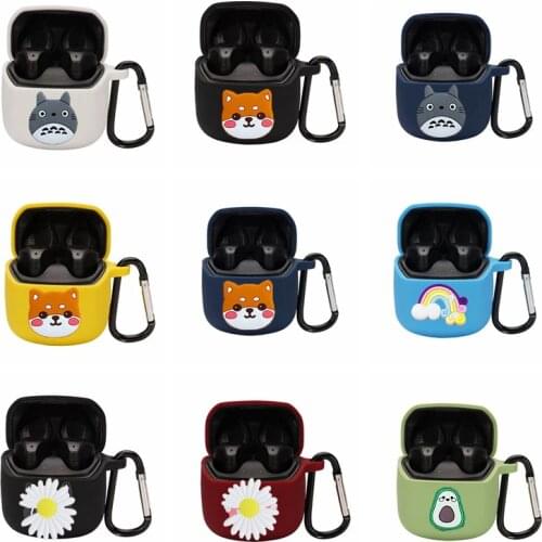 For JBL Club Pro + TWS Case cartoon funny dogs Non-slip Silicone Earphones Cover for jbl Club Pro Plus Anti-fall Protect case
