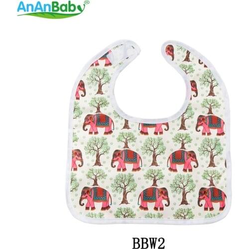 New Arrival ! Ananbaby Waterproof Cute Cartoon Pattern Baby Bibs 3pcs/lot