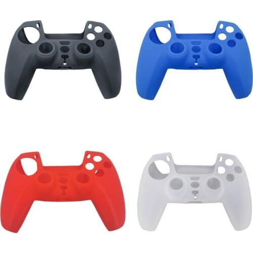 Joypad Cover Portable Anti Scratch Solid Color Controller Grip Skin Cover for PS5 Games Accessories