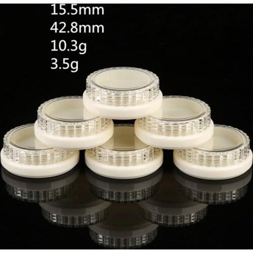 Empty 3.5g cream box sample bottle Plastic Glitter powder Jar eye shadow Packing boxes Powder compact