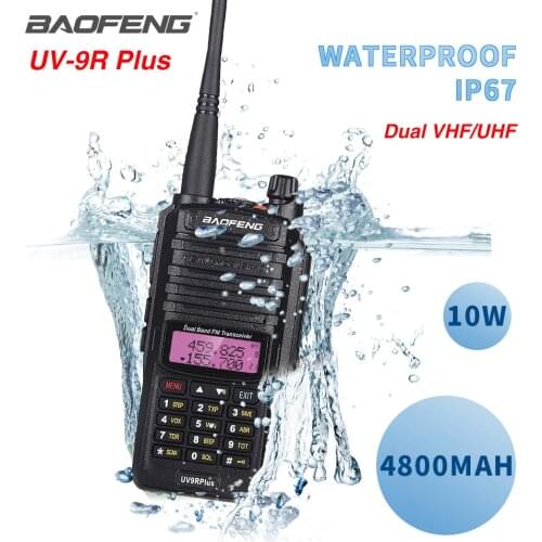 10W Baofeng UV-9R Plus Walkie Talkie UV 9R Plus Waterproof Portable CB Ham Radio Dual Band FM HF Transceiver UV9R Two Way Radio