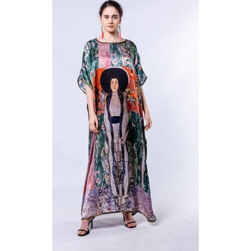 Nomads Felt Gustav Klimt Adele Bloch Bauer Silk Dress