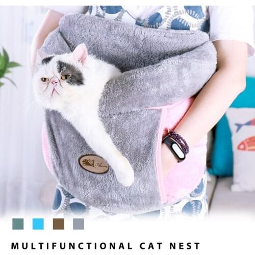 Winter Warm Pet Bed Indoor Super Soft Breathable Hand Warmer Pet Sleeping Bag Creative Cute Cat Cave For Large Dog Pet Products