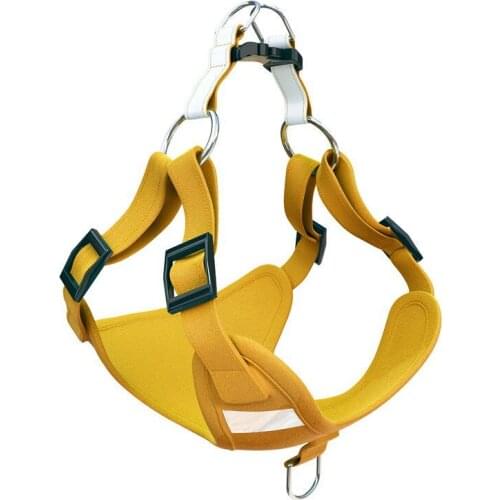 Pet Supplies Suede Dog Chest Back Small and Medium-sized Dog Vest Cat Leash Pet Reflective Chest Strap