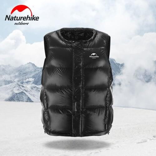 Naturehike Ultralight 150g Outdoor Down Jacket 95% White Goose Down Winter Autumn Keep Warm Men Women Down Vest 1000 Fluffy Down
