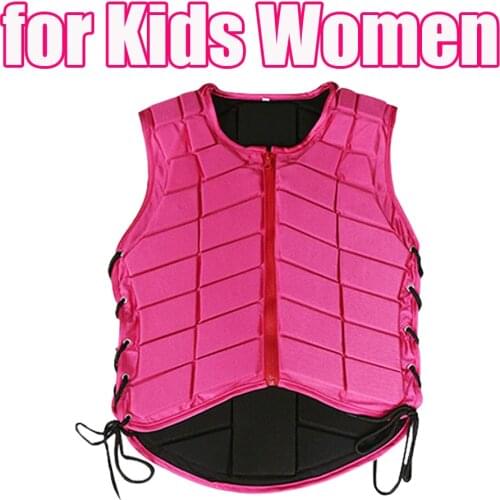 Pink Equestrian Protective Vest Horse Riding Safety Waistcoat Breathable