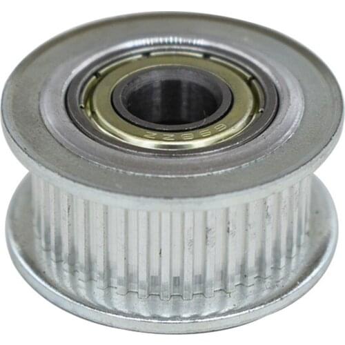 Aluminum Alloy 30 Teeth MXL Timing Idler Pulley 3/4/5/6mm Bore, 7/11mm Width, Bearing Pulley With Teeth