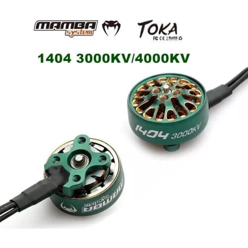 1/4pcs DIATONE MAMBA TOKA 1404 4000KV 4S 3000KV 6S Brushless Racing Motor Green for RC FPV Racing 2.5inch-4inch Toothpick Drones