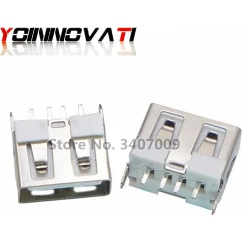 10pcs AF Unlimited 10.0 vertical AF10.0 USB socket A type female body short body 180 degrees infinite flat mouth length 10.0mm
