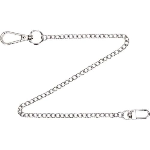 38cm Wallet Belt Chain Rock Trousers Hipster Pant Keychain Ring Clip Keyring