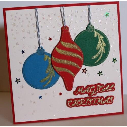 AlinaCraft CLEAR STAMPS die cut layered magic christmas bell ball Scrapbook Card album silicon rubber roller transparent stamps