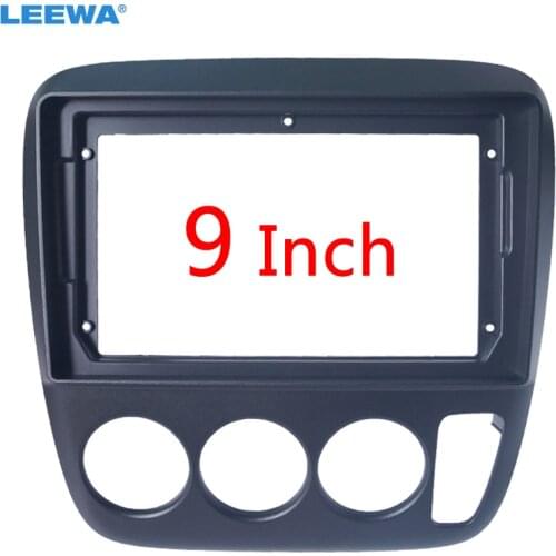 LEEWA Car Stereo 2Din Fascia Frame Adapter For Honda CRV 1998 9" Big Screen Audio Dash Fitting Panel Frame Kit #CA6450
