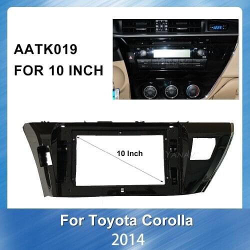 Car radio stereo receiver fascia frame For TOYOTA Corolla Altis 2014 GPS Navigation Panel Mounting Dash Installation Frame Trim