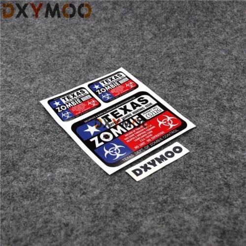 Car Styling TEXAS ZOMBIE CONTROL Funny Warning Hunter BIOHAZARD Car Sticker Decals