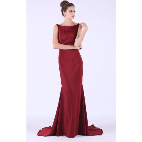 Burgundy Formal Evening Dresses Long Sexy See-through Beading Tulle Floor-Length Prom Party Gowns Plus Size