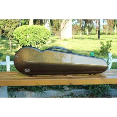 Violin Case Mixed Carbon Fiber Adjustable Size Violin case brown color