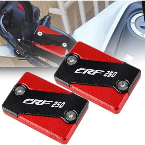 CNC Aluminum Motorcycle For Honda CRF250 RALLY 2017 2018 2019 CBF 250 L/M with logo Front Rear Brake Fluid Reservoir Cap Cover