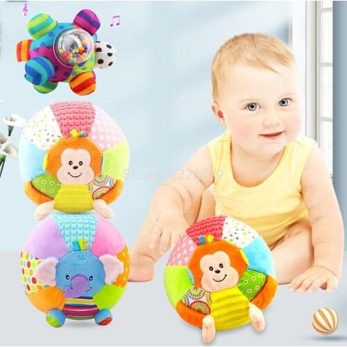 Baby Toy Fun Little Loud Bell Baby Ball Rattles Toy Develop Baby Intelligence Grasping Toy Hand Bell Rattle Toys For Baby Infant