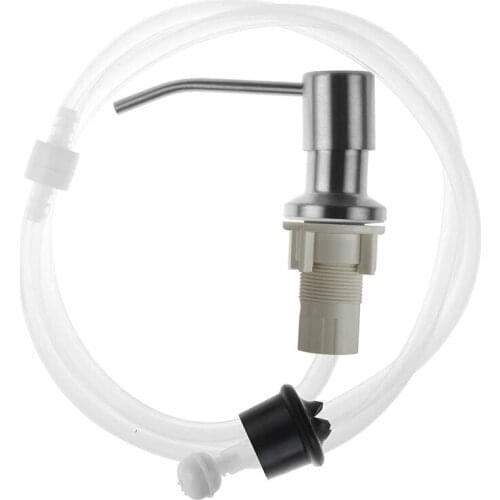 Soap Dispenser for Kitchen Sink and Tube Set, 47-Inch Tube is Directly Connected to teh Soap Bottle