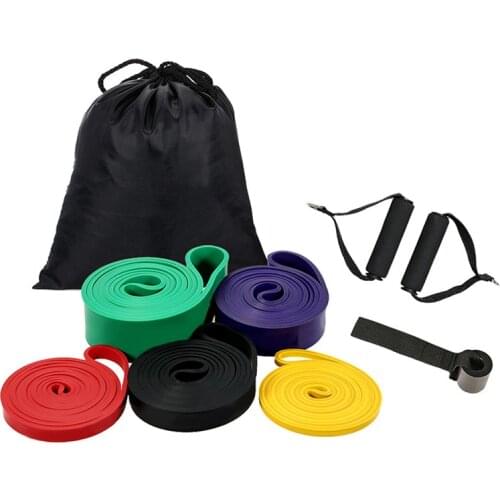 Unisex Stretch Resistance Band Exercise Expander Elastic Fitness Band Pull Up Assist Bands for Training Pilates Home Gym Workout