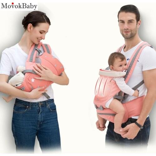New 0-48 Month Ergonomic Baby Carrier Infant Baby Hipseat Carrier 3 In 1 Front Facing Ergonomic Kangaroo Baby Wrap Sling