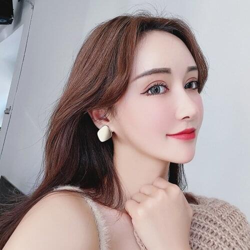 Geometry Irregular Earring No Hole Ear Clips Matte Metal Clip On Earring Without Piercing Minimalist Earrings Jewelry CE860