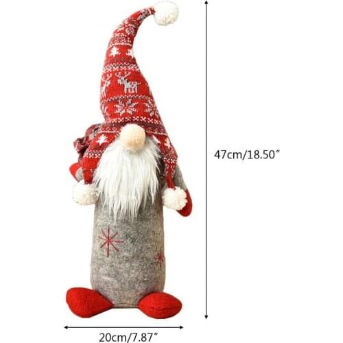 Handmade Gnome Swedish Tomte Christmas Elf Shop Window Decoration Doll Ornaments