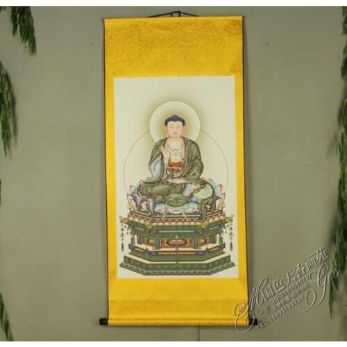 China Antique collection Boutique Calligraphy and painting Shakya Mani diagram