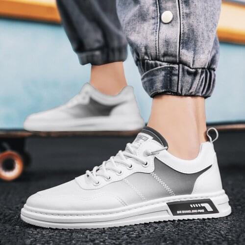 Mens shoes 2021 spring and autumn new super fiber breathable sports casual shoes running shoes travel shoes white shoes