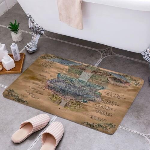 The Abyss Map Cheaper Anti-slip Modern Area Rugs Living Room Balcony Bathroom Printed Carpet Doormat Hallway Bath Mat