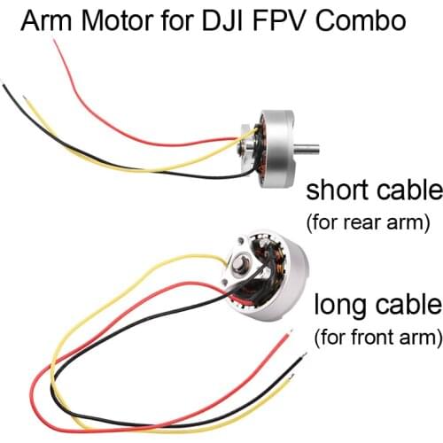 Original Arm Motor Spare Part for DJI FPV Drone Front Rear Arm Motor with Cable for FPV Combo Aircraft Motors Repair Replacement