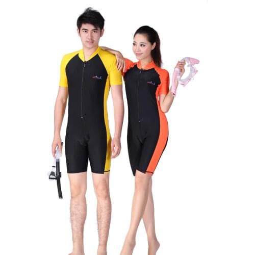 Submersible upf50 short-sleeve clothing sun protection clothing incubation sun protection swimwear half sleeve one piece