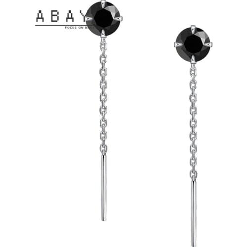 S925 Sterling Silver Four Claw Ear Line Women Literature Small Fresh Temperament Tassel Light Luxury High-level Sense Earrings