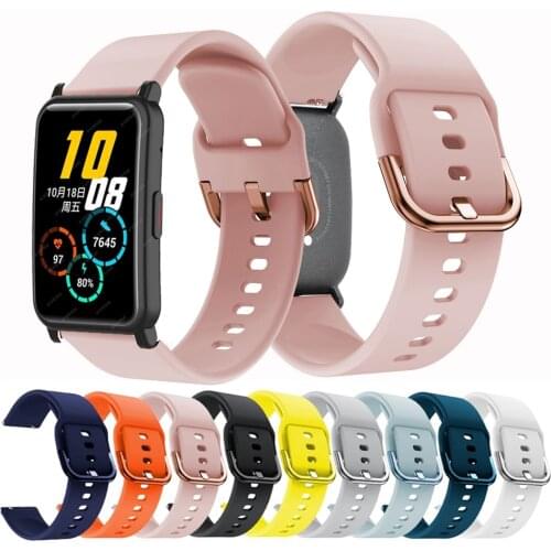 Silicone Sport Strap For Huawei HONOR Watch ES Smartwatch Wrist Band Bracelet Replace Watchband